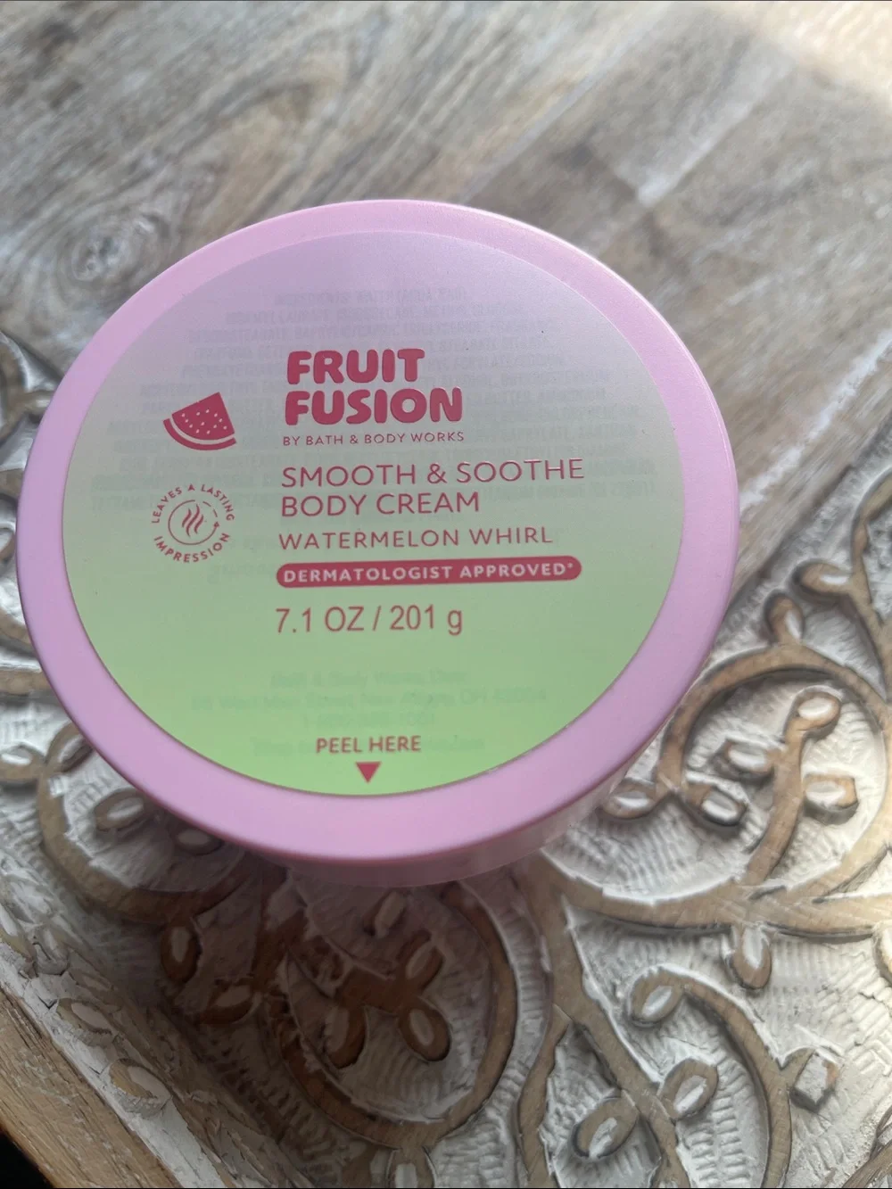 Bath & Body Works Fruit Fusion Watermelon Whirl Body Cream - Pink/Green